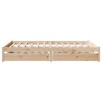 vidaXL Cadre de lit sans matelas 140x200 cm bois massif de pin