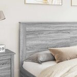 vidaXL Tête de lit Gris Sonoma 200 cm Bois d'ingénierie