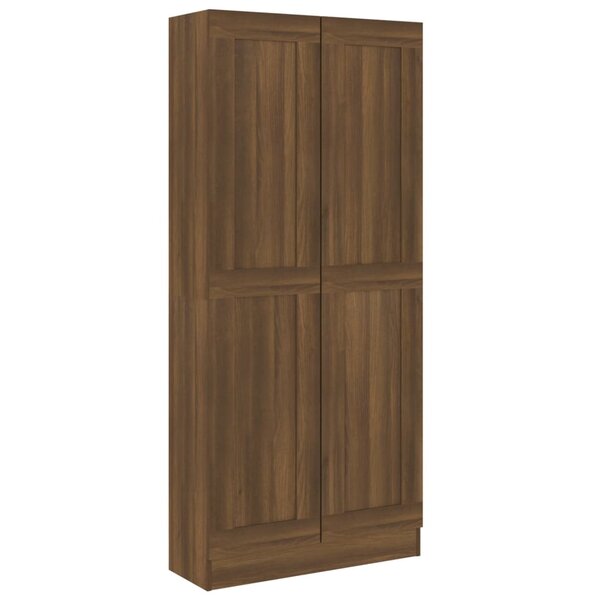 vidaXL Armoire à livres Chêne marron 82 5x30 5x185 5cm Bois ingénierie