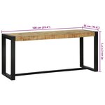 vidaXL Banc 100x35x45 cm en bois massif de mangue