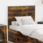 vidaXL Tête de lit avec tête de lit Chêne fumé 80 cm Bois d'ingénierie
