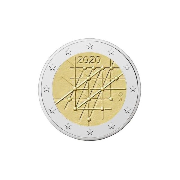 2 euros commémorative Finlande 2020 - Université de Turku.
