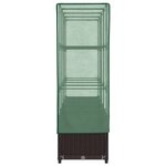 vidaXL Jardinière surélevée avec housse aspect rotin 160x40x138 cm