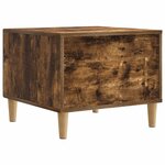 vidaXL Table basse Chêne fumé 49 x 50 x 40 cm Bois d'ingénierie