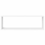 vidaXL Étagères cube murales 4Pièces Blanc 80x15x26 5cm bois d'ingénierie