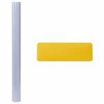 vidaXL Film de fenêtre statique Gris dépoli 90 x 500 cm PVC