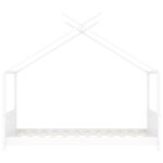 vidaXL Cadre de lit d'enfant Blanc Bois de pin massif 70x140 cm
