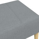 vidaXL Repose-pied gris clair 77x55x31 cm tissu