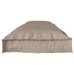 vidaXL Set de coussins de palette 2 Pièces Taupe 150 x 40 x 8 cm