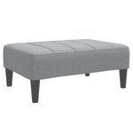 vidaXL Repose-pied gris clair 77x55x31 cm tissu