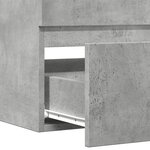 vidaXL Armoire de salle de bain suspendue gris béton bois d'ingénierie