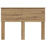 vidaXL Tête de lit Chêne artisanal 135 cm Bois d'ingénierie