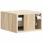 vidaXL Cabinet de chevet mural Chêne Sonoma 33 x 34 5 x 20 cm