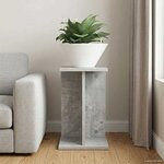 vidaXL Support de Plante Gris béton 25 x 25 5 x 40 5 cm
