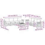 vidaXL Ensemble de canapés d'extérieur 9 pc Naturel et Beige