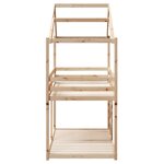 vidaXL Lit superposé avec toit 80x200 cm bois de pin massif