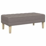 vidaXL Ensemble de Canapés 2 Pièces Taupe 173 x 131 x 67 cm tissu