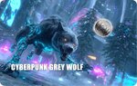 Monnaie CYBERPUNK GREY WOLF 1/1000 Oz Platine 12$ Liberia 2026 (PRÉCOMMANDE)