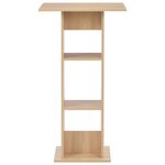 vidaXL Table de bar Chêne 60x60x110 cm
