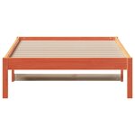 vidaXL Lit de jour cire marron 80x200 cm bois de pin massif