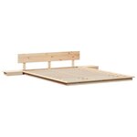 vidaXL Cadre de lit Marron 150 x 200 cm bois