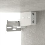 vidaXL Meuble TV mural Gris béton 100x34 5x40 cm