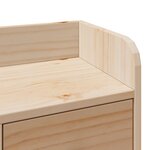 vidaXL Lit bibliothèque sans matelas 140x200 cm bois massif de pin