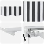 vidaXL Auvent rétractable électrique Anthracite et blanc 3 x 2 5 m