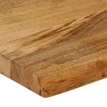 vidaXL Dessus de table à bord vivant 110x40x2 5cm bois massif manguier