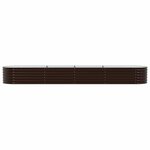 vidaXL Jardinière surélevée Marron 400 x 80 x 44 cm Acier