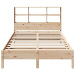 vidaXL Lit bibliothèque sans matelas 160x200 cm bois massif de pin