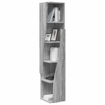 vidaXL Meuble d'angle Blanc 27 5x27x140cm Bois d'ingénierie