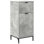 vidaXL Cabinet de salle de bain Gris béton 39.5 x 36 x 88 cm