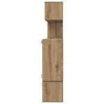 vidaXL Unites TV Montage mural 4 Pièces Chêne artisanal Bois d'ingénierie