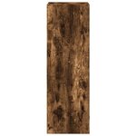 vidaXL Buffet haut chêne fumé 50x41x124 cm bois d'ingénierie