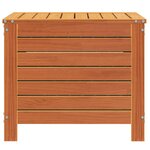 vidaXL Repose-pied jardin cire marron 62x63 5x53 5 cm bois pin massif