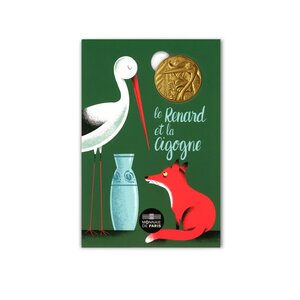 Jean de La Fontaine – Cartelette Fable - Le Renard et la Cigogne