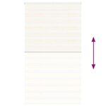 vidaXL Store zèbre beige marbré largeur du tissu 115 9 cm polyester