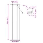 vidaXL Store de Fenêtre Géométrique Marron 60 x 220 cm Bambou