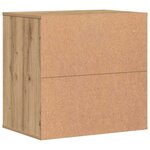 vidaXL Commode d'angle chêne artisanal 60x41x58 cm bois d'ingénierie