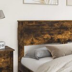 vidaXL Tête de lit Chêne fumé 180 cm Bois d'ingénierie