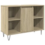 vidaXL Ensemble de meubles de salle de bain 3 Pièces chêne sonoma