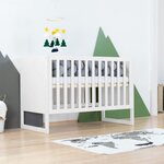 Lit bébé CHRUPPY 60 x 120 cm blanc