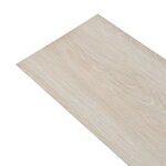 vidaXL Planches de plancher PVC Non auto-adhésif Chêne blanc classique