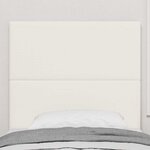 vidaXL Tête de lit Crème 100 cm Tissu en velours côtelé