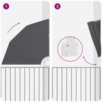 vidaXL Écran de confidentialité pour balcon Noir 140 x 140 cm tissu