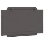 vidaXL Coussin de tête de lit Zadar gris 90 cm similicuir