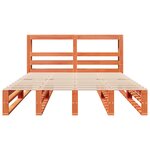 vidaXL Cadre de lit sans matelas cire marron 160x200cm bois pin massif