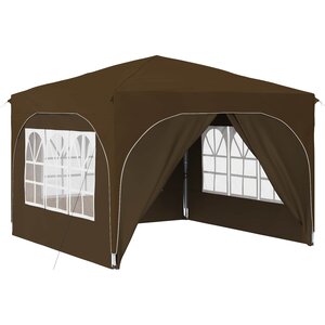 vidaXL Tente de fête pop-up 290 x 290 x 245 cm Taupe
