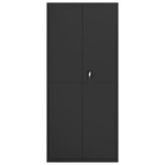 vidaXL Classeur noir 90x40x240 cm acier